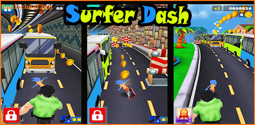 Endless escaping game Surfer Dash screenshot