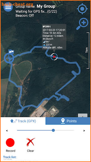 Enduro Tracker - real-time GPS tracker screenshot