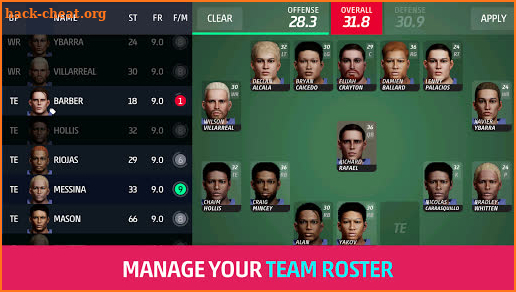ENDZONE - Mobile Franchise Football Manager Game screenshot