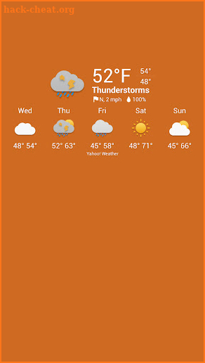 Energetic theme for Chronus Weather Icons screenshot