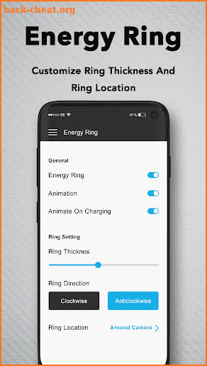 Energy Ring & Bar : Battery Indicator screenshot