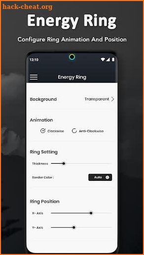 Energy Ring - Camera Notch & Battery Indicator screenshot
