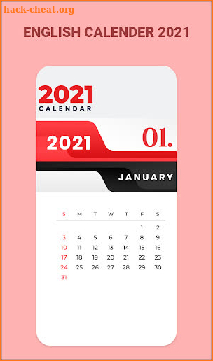 English calendar 2021 - English Panchang 2021 screenshot