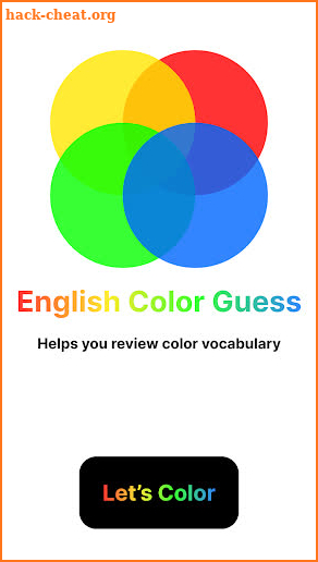 English Color Guess screenshot