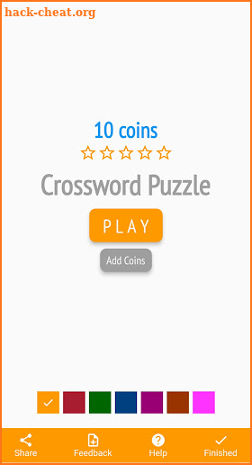 English Crossword Puzzle screenshot