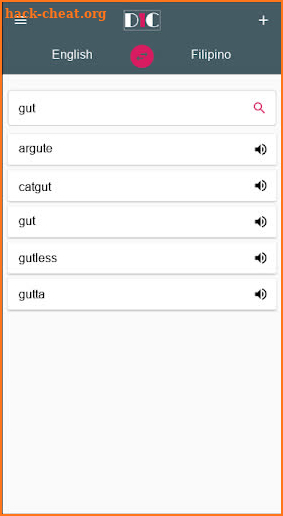 English - Filipino Dictionary (Dic1) screenshot