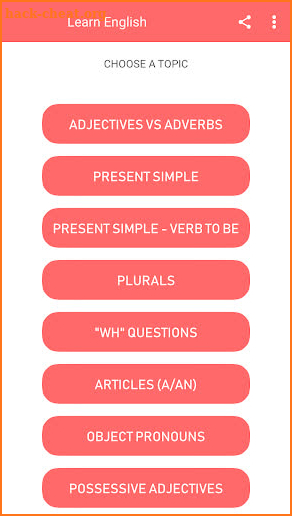 English Grammar Exercises With Answers screenshot