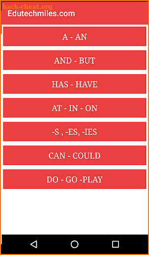 English Grammar - Fill in the blanks screenshot