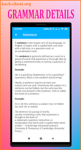 English Grammar Handbook | English Grammar Test screenshot