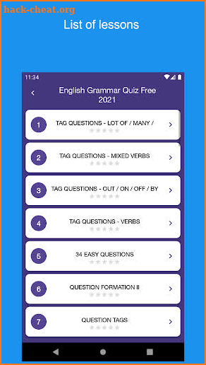 English Grammar Quiz screenshot