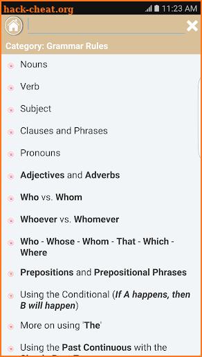 English Grammar Rule Handbooks screenshot