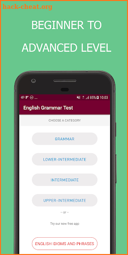 English Grammar Test screenshot