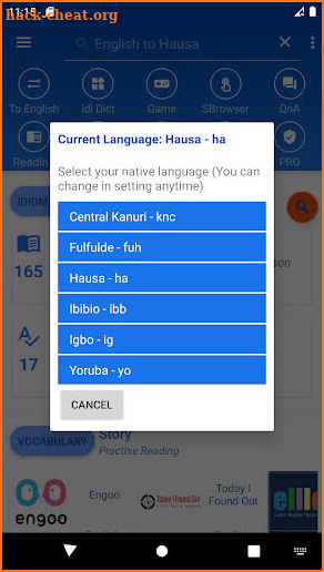 English Hausa Dictionary offline screenshot