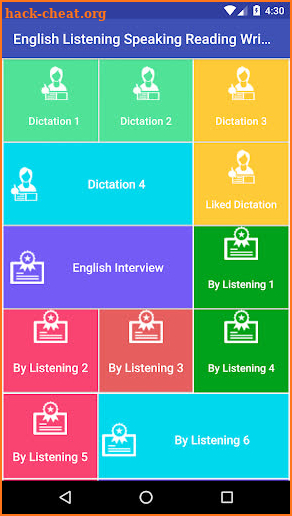 English Listening Speaking Reading Writing screenshot