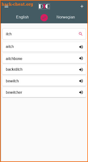 English - Norwegian Dictionary (Dic1) screenshot