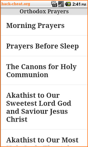 English Orthodox Prayers screenshot
