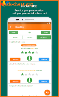 English Pronunciation Practice - Pronounce English screenshot