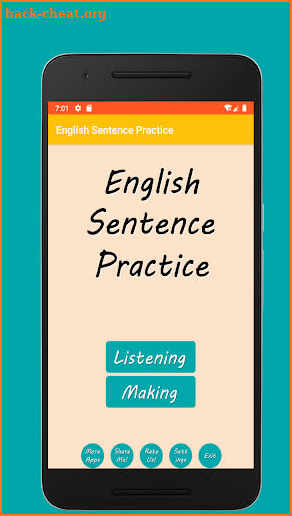 English Sentence Practice - Listening and Making screenshot