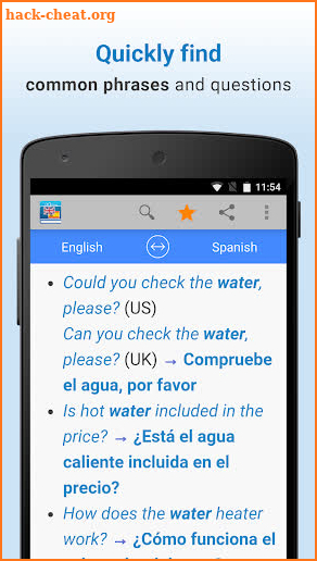 English-Spanish Translation screenshot