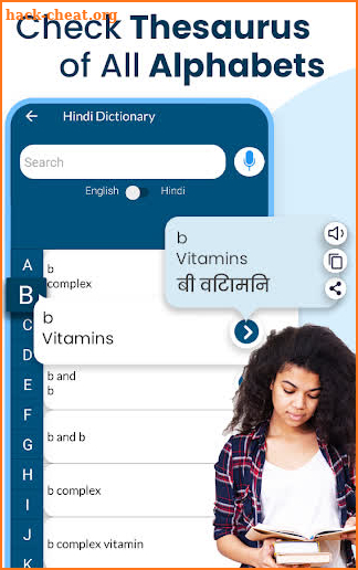 English to Hindi dictionary screenshot