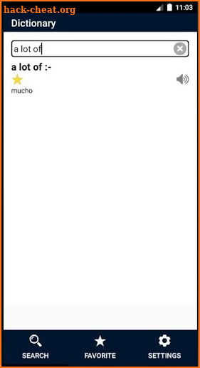 English To Spanish Dictionary Offline screenshot