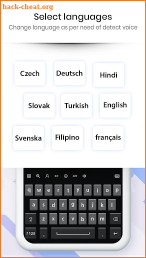 English (US) Voice Keyboard screenshot