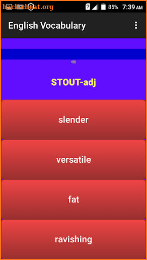 English Vocabulary screenshot