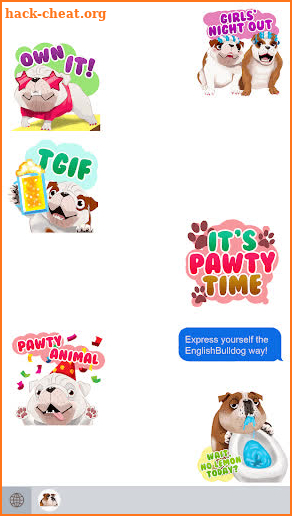 EnglishBullMoji Stickers screenshot