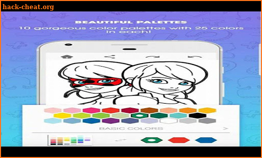 enjoy coloring lady bug and catnoir screenshot
