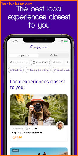 Enjoylocal: Travel experiences and activities screenshot