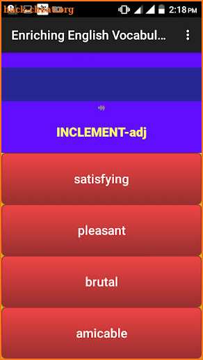 Enriching English Vocabulary 6 screenshot