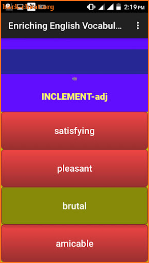 Enriching English Vocabulary 6 screenshot