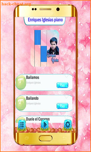 Enrique Iglesias Bailamos Blue piano screenshot