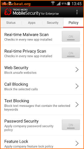 Enterprise Mobile Security screenshot