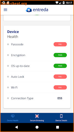 Entreda Mobile Compliance screenshot