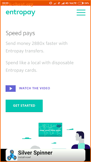 Entropay screenshot