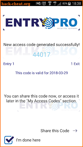 Entry Pro screenshot