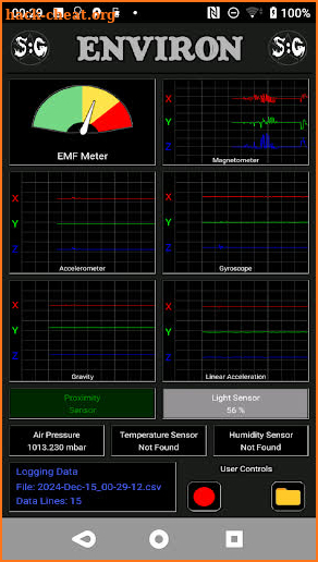 Environ - Data Logger screenshot