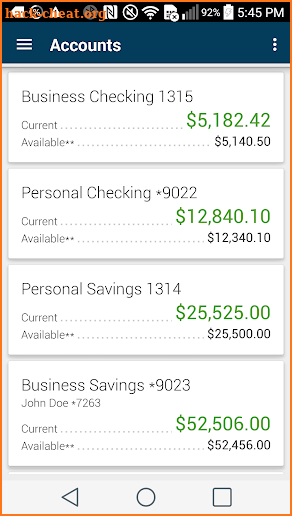 Envista Mobile Banking screenshot