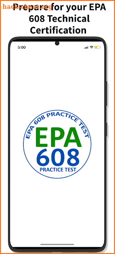 EPA 608 Practice Test screenshot