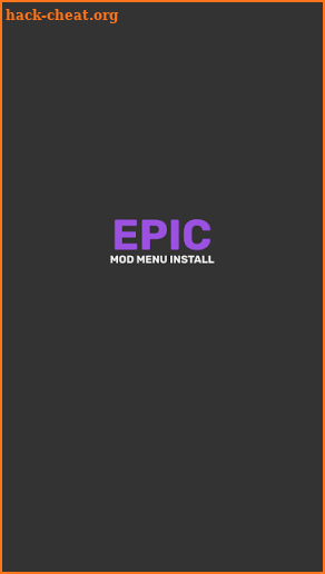 EPIC Mod Menu Install screenshot