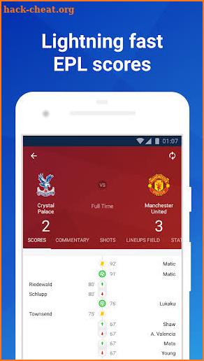 EPL Live: English Premier League scores and stats screenshot