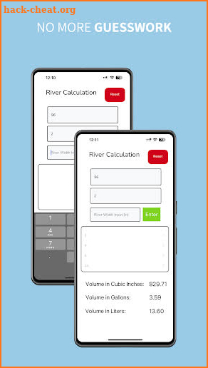 Epoxy River Calculator screenshot