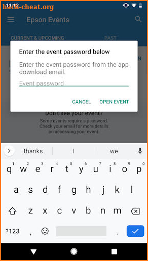 Epson Events screenshot