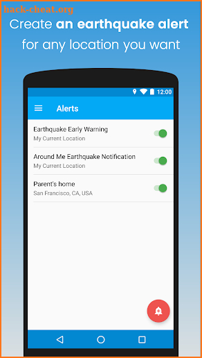 eQuake - Earthquake Alerts screenshot