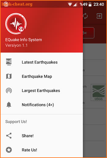 EQuake Info System (Latest Earthquakes Worldwide) screenshot