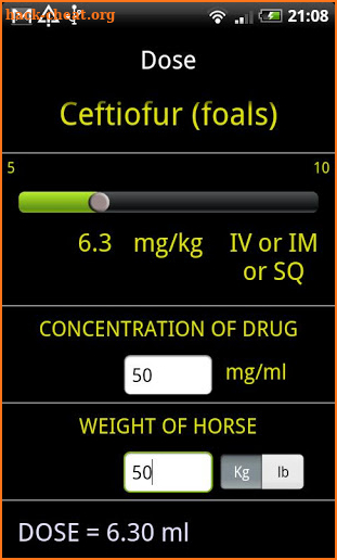 Equine Drugs screenshot