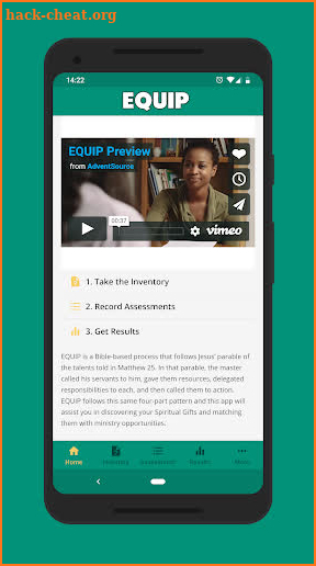 EQUIP Membership Ministry screenshot