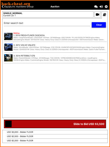 EquipLinc Auctions Live screenshot