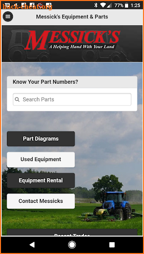 Equipment Parts Diagrams by Messick's screenshot